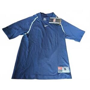 Nike Dri-FIT‎ Team Navy Blue Activewear Top Jersey Youth Size Small 7-8